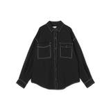 配色ステッチルーズCPOシャツ | NICOLE | 詳細画像2 