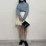 配色ステッチルーズCPOシャツ | NICOLE | 詳細画像20 