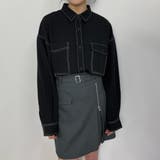 配色ステッチルーズCPOシャツ | NICOLE | 詳細画像22 