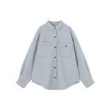 配色ステッチルーズCPOシャツ | NICOLE | 詳細画像4 