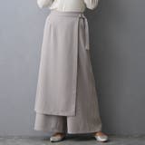 19ライトグレー | スカート付きパンツ | NICOLE