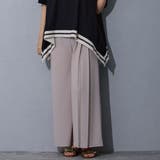 19ライトグレー | アシンメトリープリーツパンツ | NICOLE