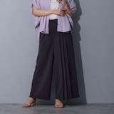 39チャコールグレー | アシンメトリープリーツパンツ | NICOLE