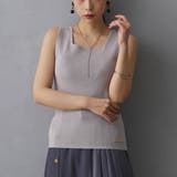 19ライトグレー | ニットタンクトップ | NICOLE