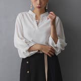 28オフホワイト | スキッパーパフブラウス | NICOLE