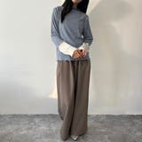 袖配色ランダムリブプルオーバー | NICOLE | 詳細画像20 