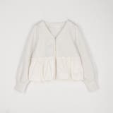 異素材切替ブルゾン | NICOLE | 詳細画像3 