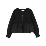 異素材切替ブルゾン | NICOLE | 詳細画像4 