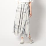 28オフホワイト | チュールチェックスカート | NICOLE