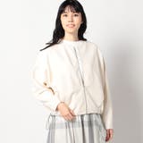 24クリーム | ドルマンダーツスリーブ切替ブルゾン | NICOLE