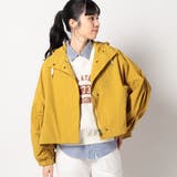 26マスタード | ボリューム袖ショートパーカージャケット | NICOLE
