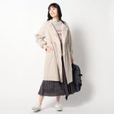 ウエスト絞り ノーカラーコート | NICOLE | 詳細画像3 