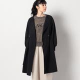 ウエスト絞り ノーカラーコート | NICOLE | 詳細画像6 