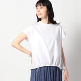 09ホワイト | ドルマン切替え ドロストプルオーバー | NICOLE