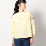 20イエロー | 【日本製】 デラヴェ天竺 ボーダーカットソー | NICOLE