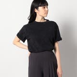 48ブラック | 【DISCUS別注】パウダーブリーチ加工 バックプリントTシャツ | NICOLE