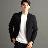 49ブラック | ワッシャートリコット セットアップジャケット | NICOLE