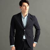 67ネイビー | ワッシャートリコット セットアップジャケット | NICOLE