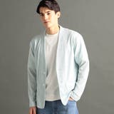 40グリーン | グラフィックジャカード ノーカラーニットジャケット | NICOLE