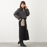 アシンメトリーバイカラースカート | NICOLE | 詳細画像14 