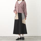アシンメトリーバイカラースカート | NICOLE | 詳細画像15 