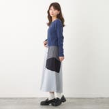 アシンメトリーバイカラースカート | NICOLE | 詳細画像17 