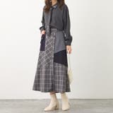 アシンメトリーバイカラースカート | NICOLE | 詳細画像20 