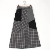 アシンメトリーバイカラースカート | NICOLE | 詳細画像4 