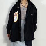 49ブラック | 【Dickies】デニムワイドシャツジャケット | NICOLE