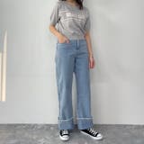 ラインロゴ半袖ニットプルオーバー | NICOLE | 詳細画像12 
