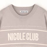 ラインロゴ半袖ニットプルオーバー | NICOLE | 詳細画像6 