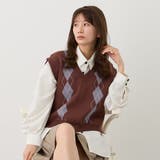 アーガイルパターンベスト | NICOLE | 詳細画像1