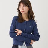 60ブルー | リングドットカーディガン | NICOLE