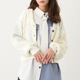 28オフホワイト | ケーブルニットカーディガン | NICOLE