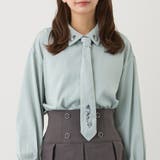 60ブルー | カイキン2WAY刺繍ブラウス | NICOLE