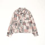 ボウタイ付きアシンメトリー柄シャツ | NICOLE | 詳細画像3 