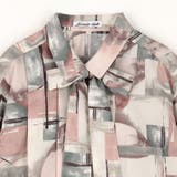 ボウタイ付きアシンメトリー柄シャツ | NICOLE | 詳細画像6 