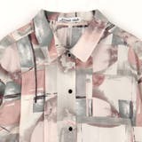 ボウタイ付きアシンメトリー柄シャツ | NICOLE | 詳細画像7 