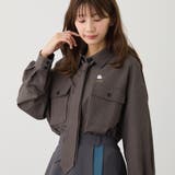 39チャコールグレー | 【追加生産】アニマル刺繍ビッグシャツ | NICOLE