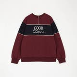 ZIP付きバイカラー刺繍スウェット | NICOLE | 詳細画像2 