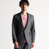 67ネイビー | ブライトシャンブレー ２Ｂジャケット | NICOLE