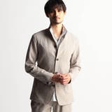 18ベージュ | エステルクレープ スタンドカラーカヴァーオールジャケット | NICOLE