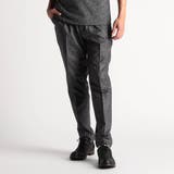 49ブラック | ブライトシャンブレー イージースラックス | NICOLE