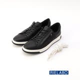 49ブラック | 【RIELABO】イントレサイドファスナー コートスニーカー | NICOLE