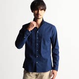 60ブルー | リバーシブルドビー スタンドカラーシャツ | NICOLE