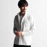 19ライトグレー | アラカルトプリント スタンドカラーシャツ | NICOLE