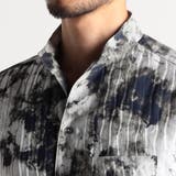 アラカルトプリント ７分袖ショートスタンドカラーシャツ | NICOLE | 詳細画像8 