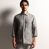 【RIELABO】シアージャカード ７分袖ショートレギュラーカラーシャツ | NICOLE | 詳細画像5 