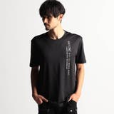 49ブラック | メタルジェルプリント半袖Ｔシャツ | NICOLE