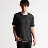 49ブラック | ラッセルレースアンサンブルTシャツ | NICOLE